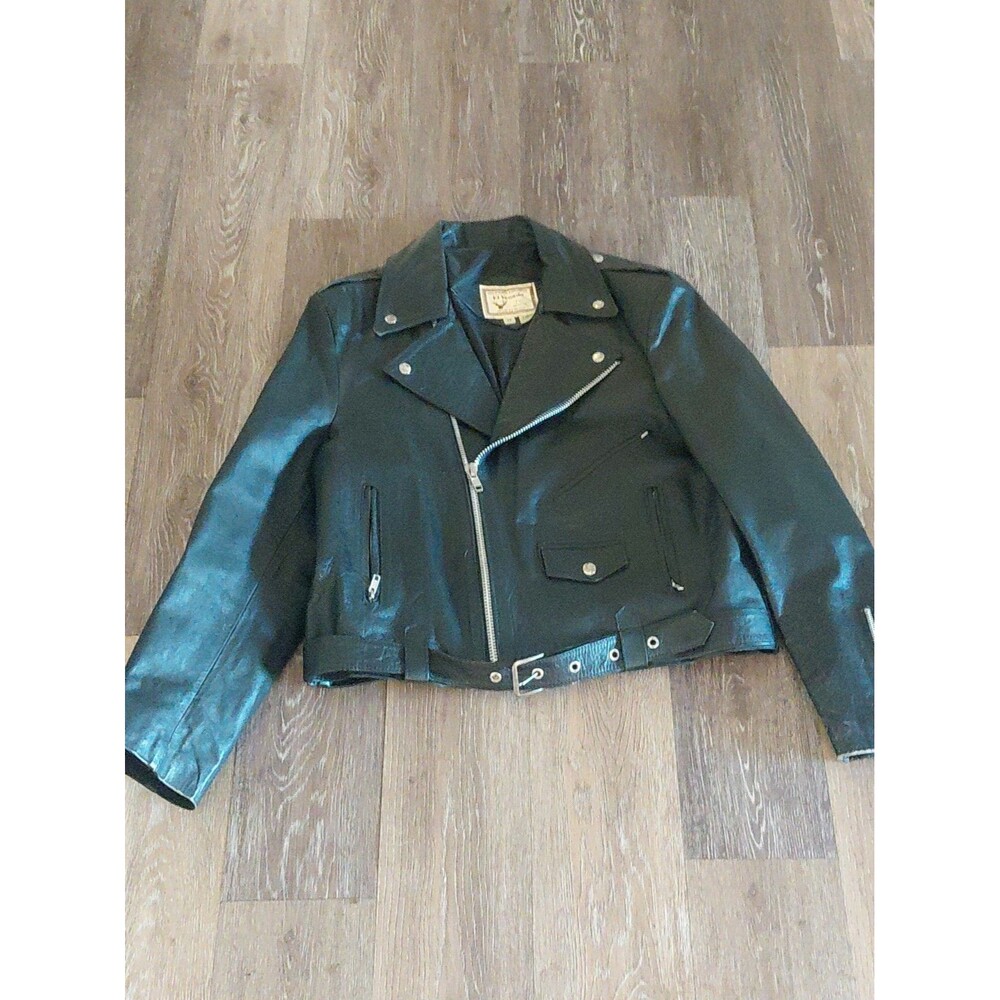 El Venado Leather Cross Zip Leather Jacket Unisex
